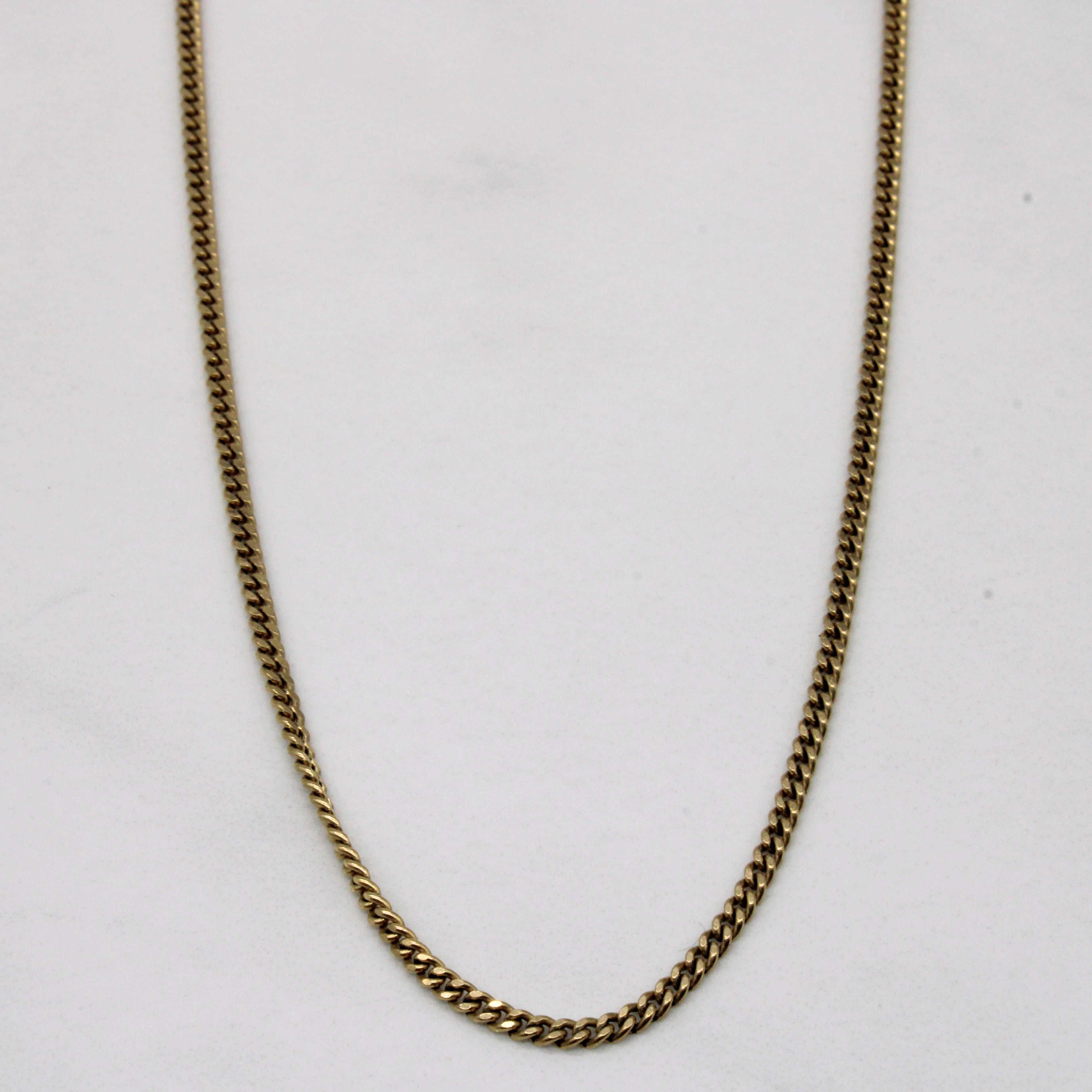 10k Yellow Gold Curb Chain | 24" |