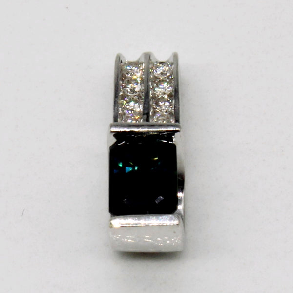 Sapphire & Diamond Pendant | 0.75ct, 0.08ctw |
