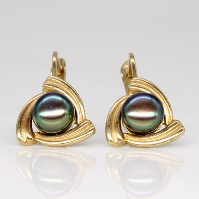 Pearl Hoop Earrings