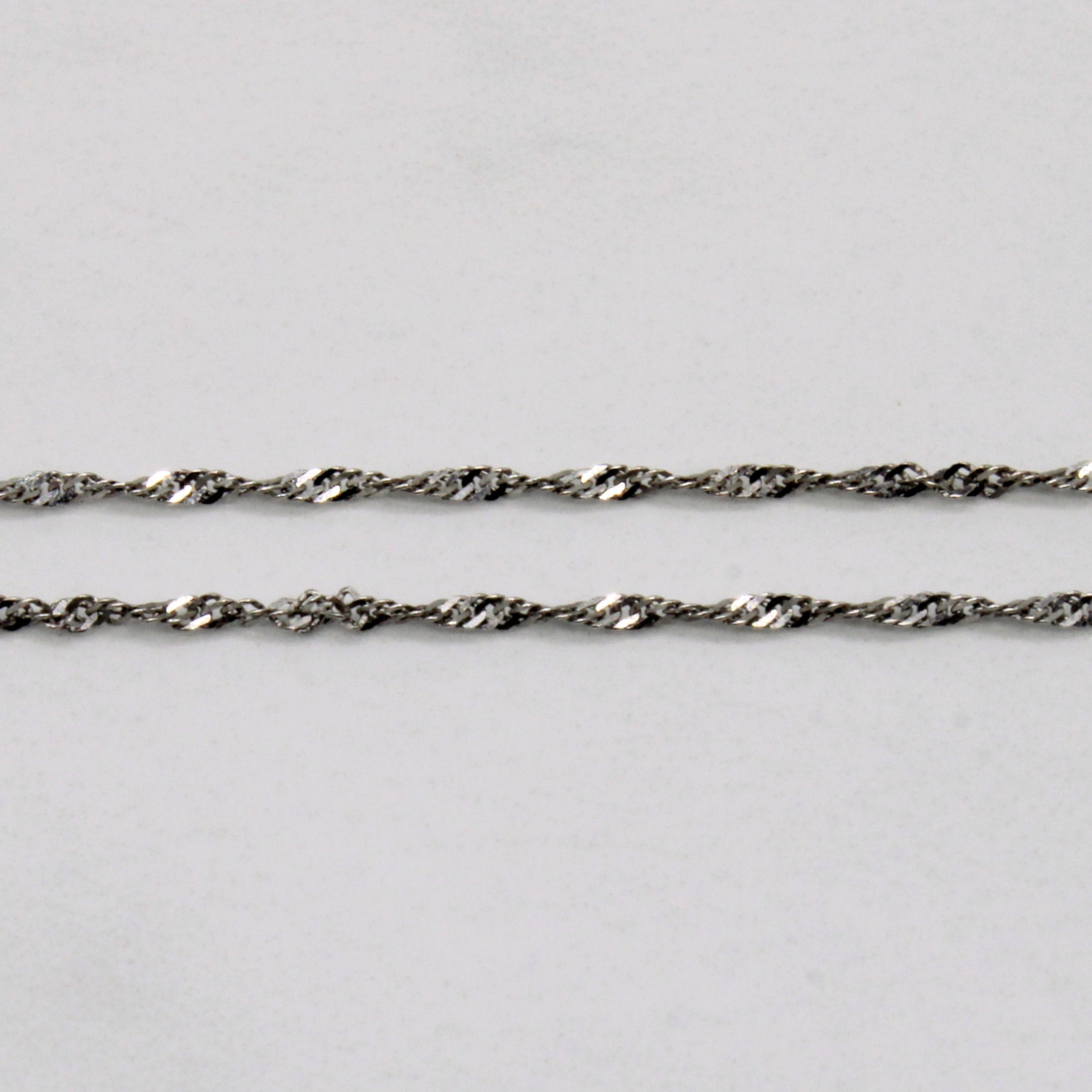 14k White Gold Rope Chain | 16" |