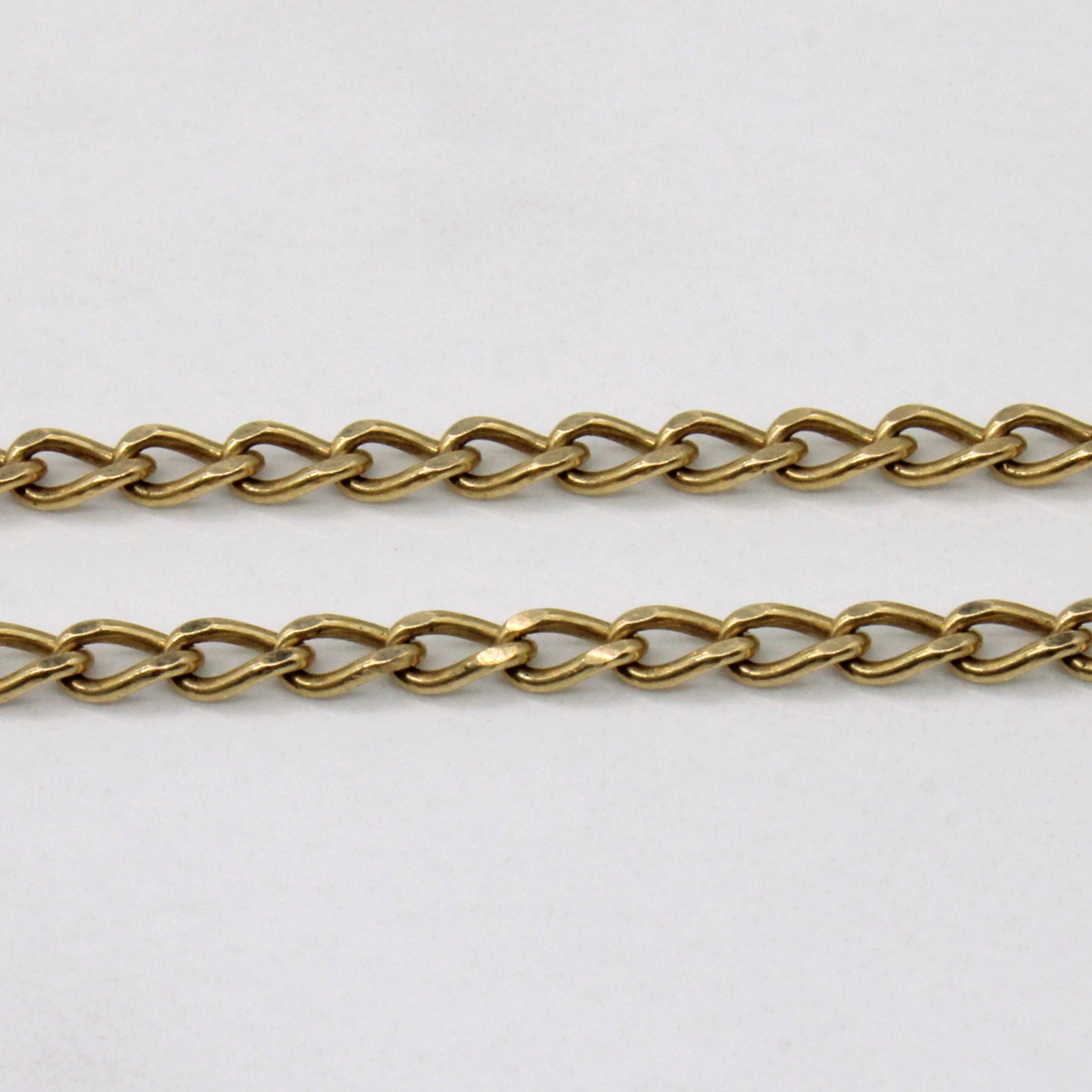 10k Yellow Gold Curb Link Chain | 18" |