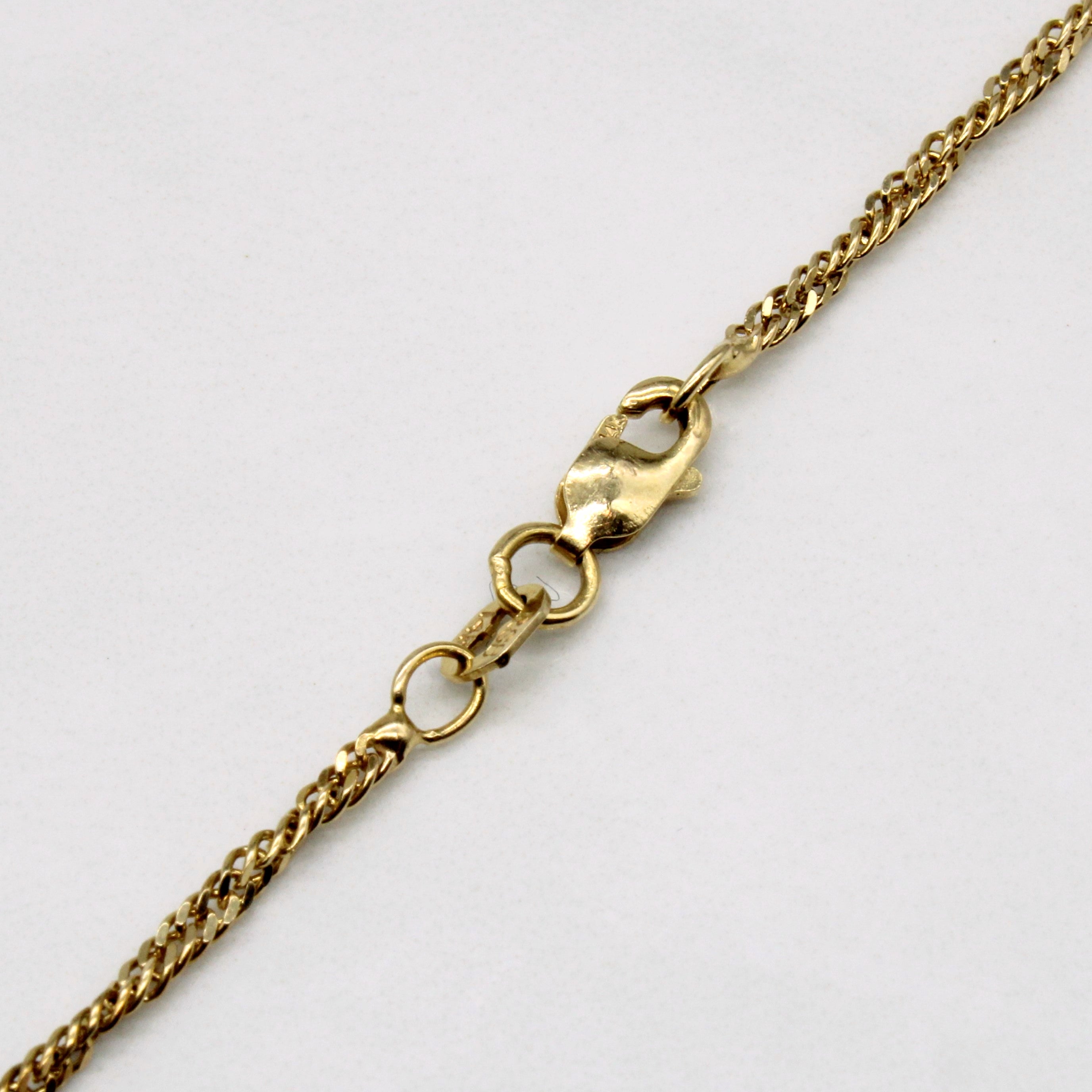 Pendentif et collier en diamant | 0,05 ct | 45,7 cm |