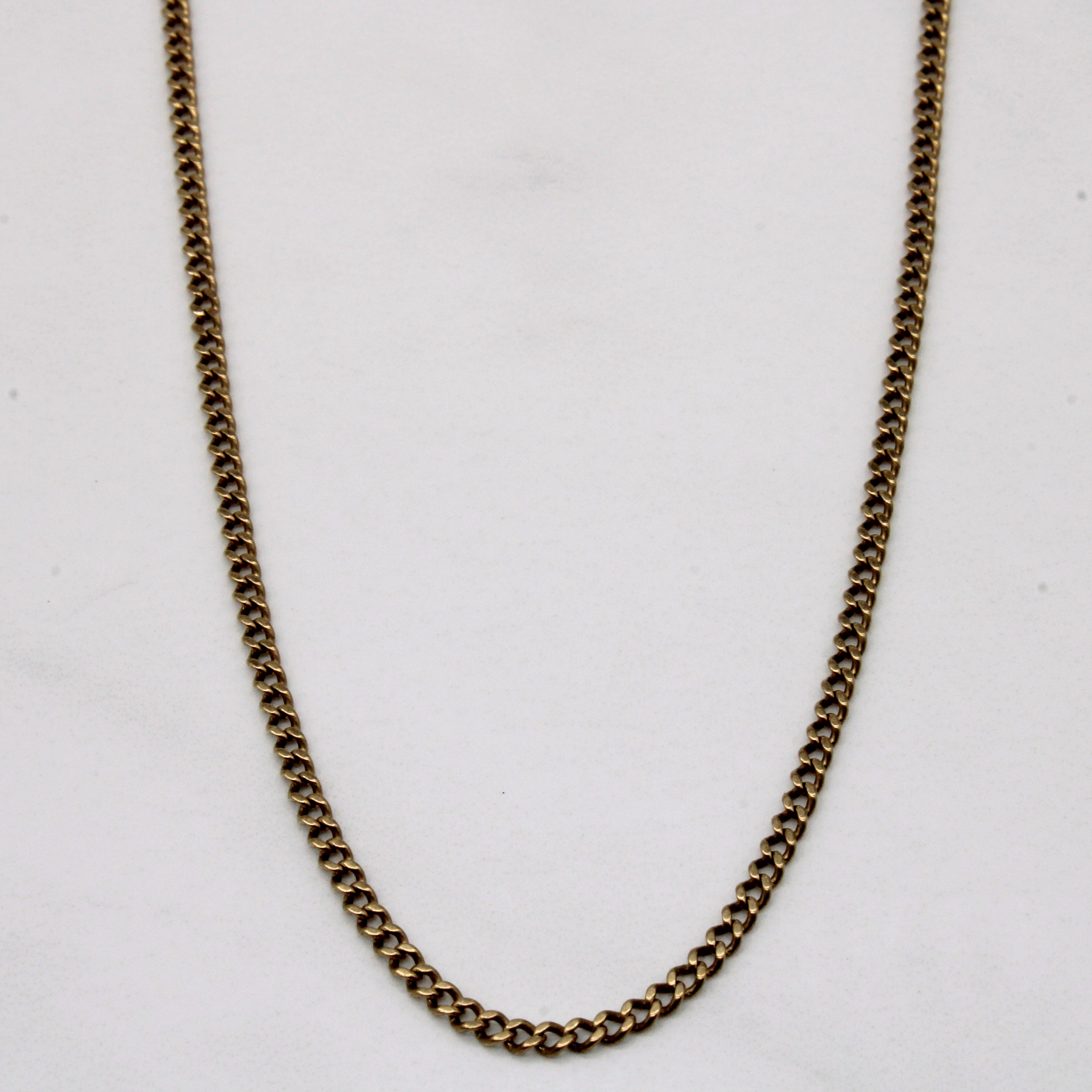 10k Yellow Gold Curb Chain | 28" |