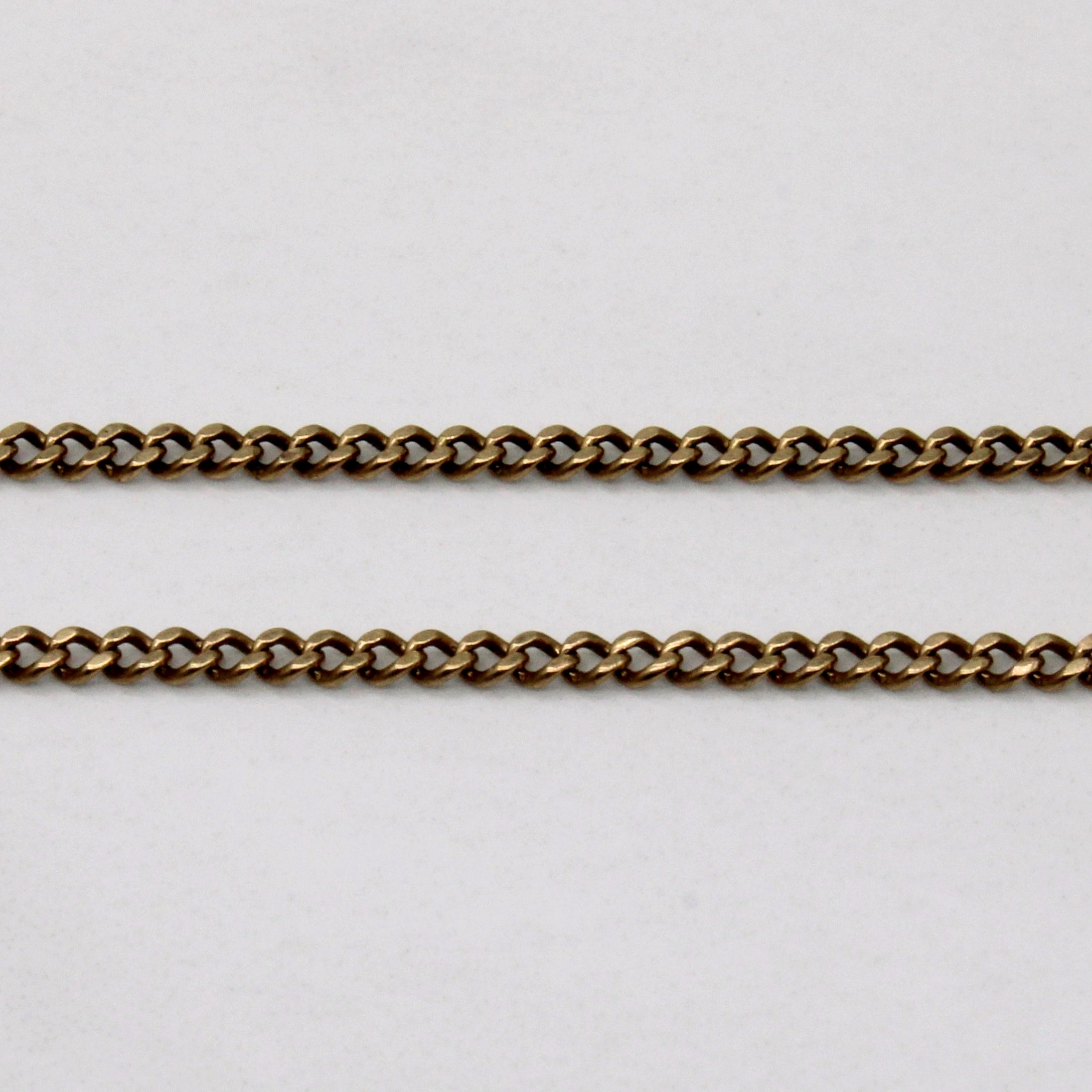 10k Yellow Gold Curb Chain | 28" |