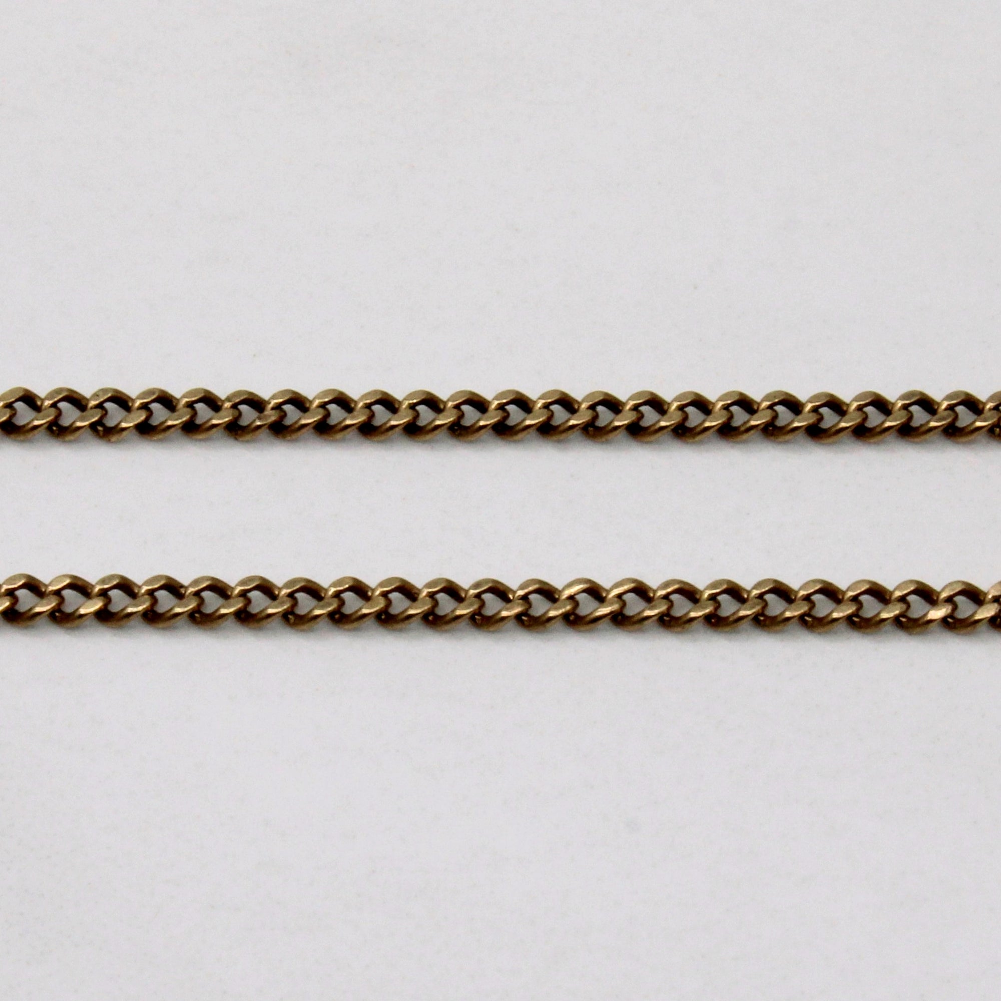 10k Yellow Gold Curb Chain | 28