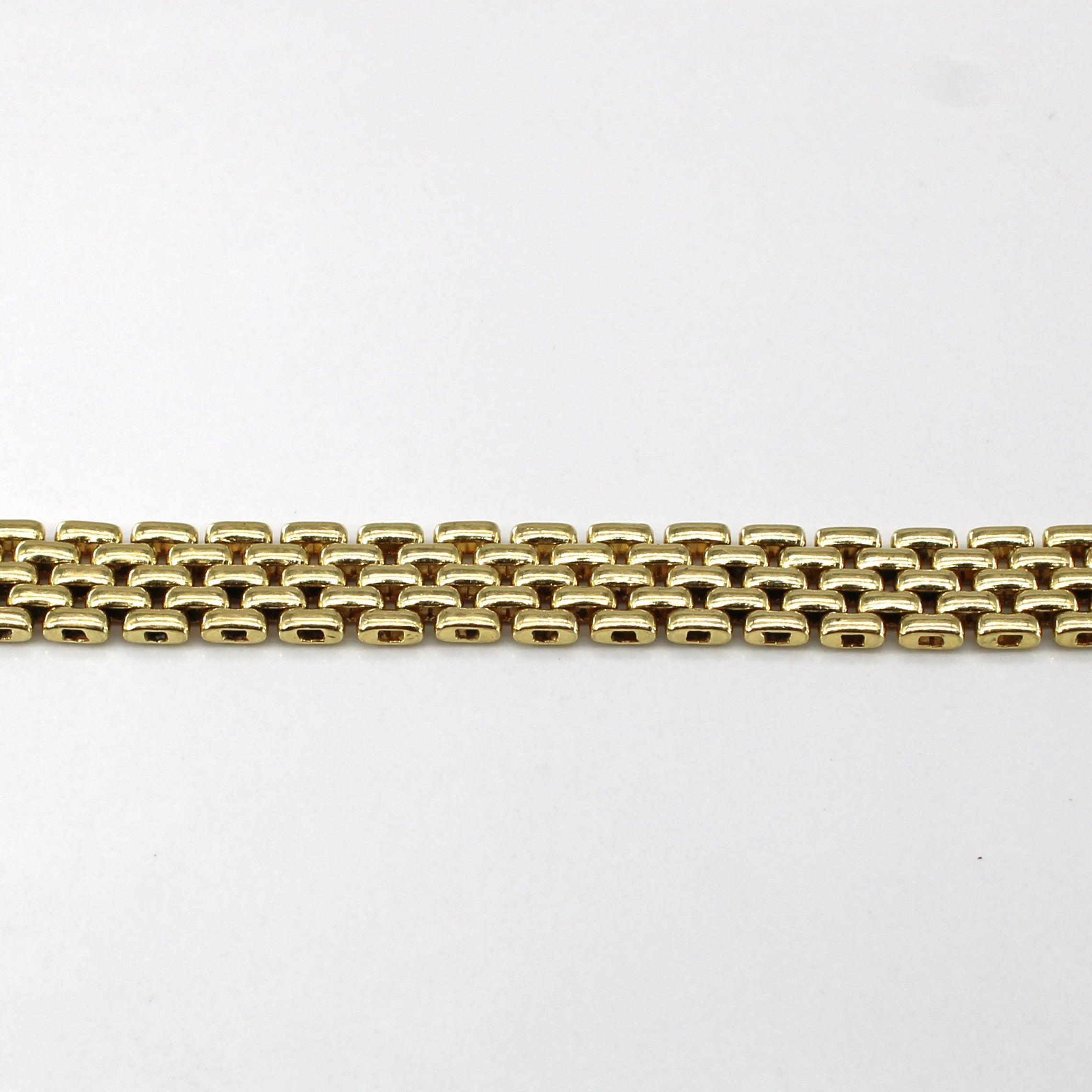 Bracelet chaîne en or jaune 18 carats italien | 7,5" | 