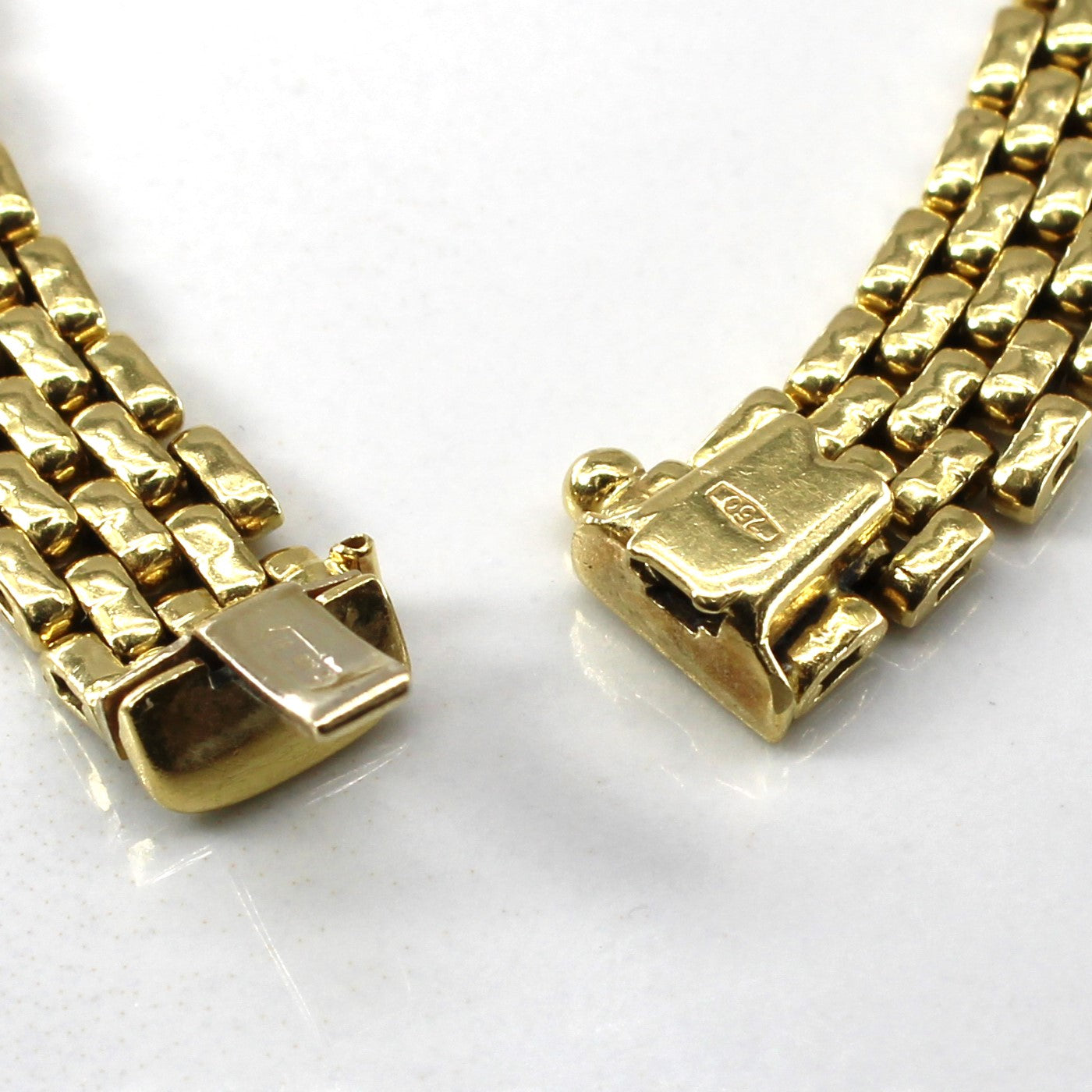 Bracelet chaîne en or jaune 18 carats italien | 7,5" | 