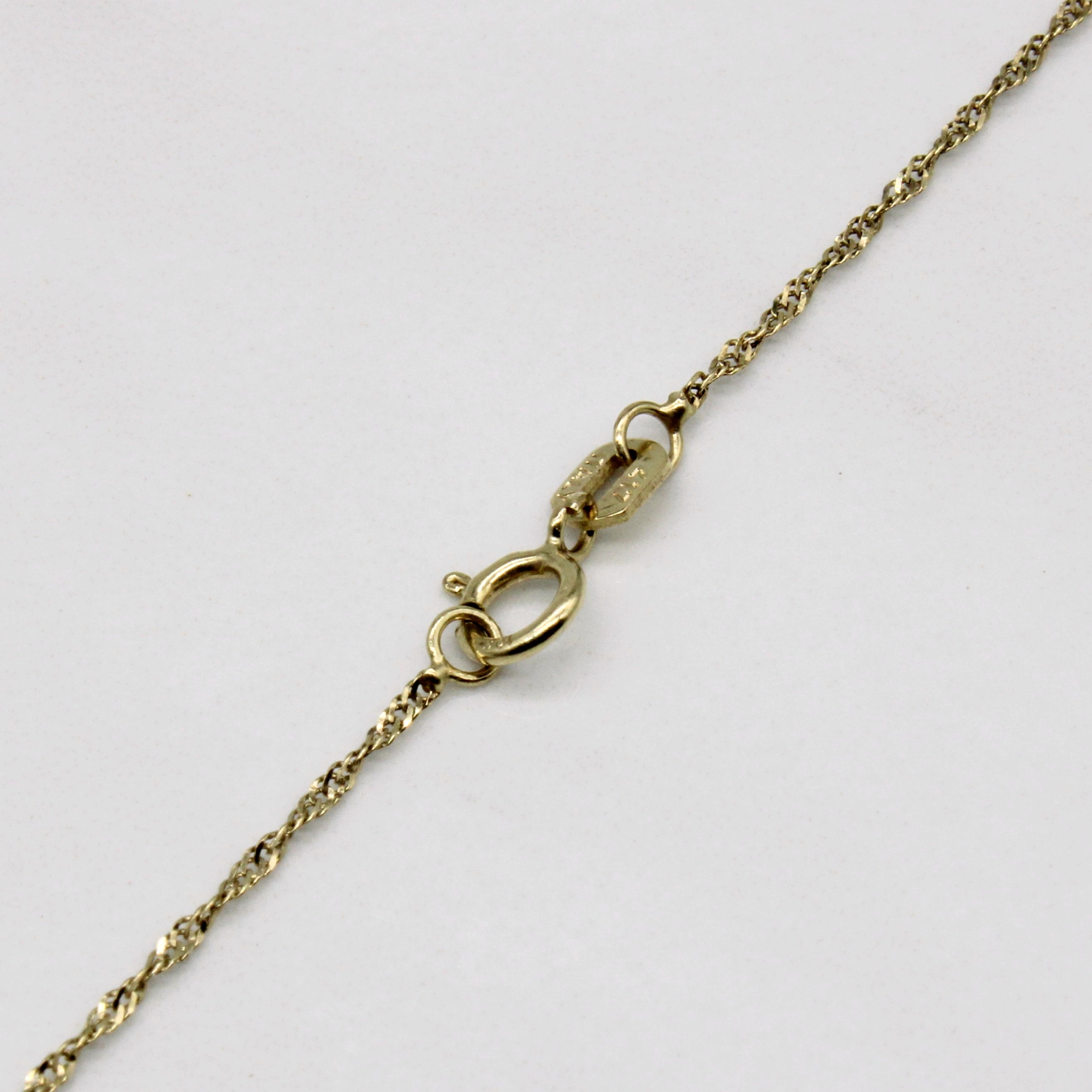 Diamond 'A' Initial Pendant & Necklace | 0.06ctw | 18" |