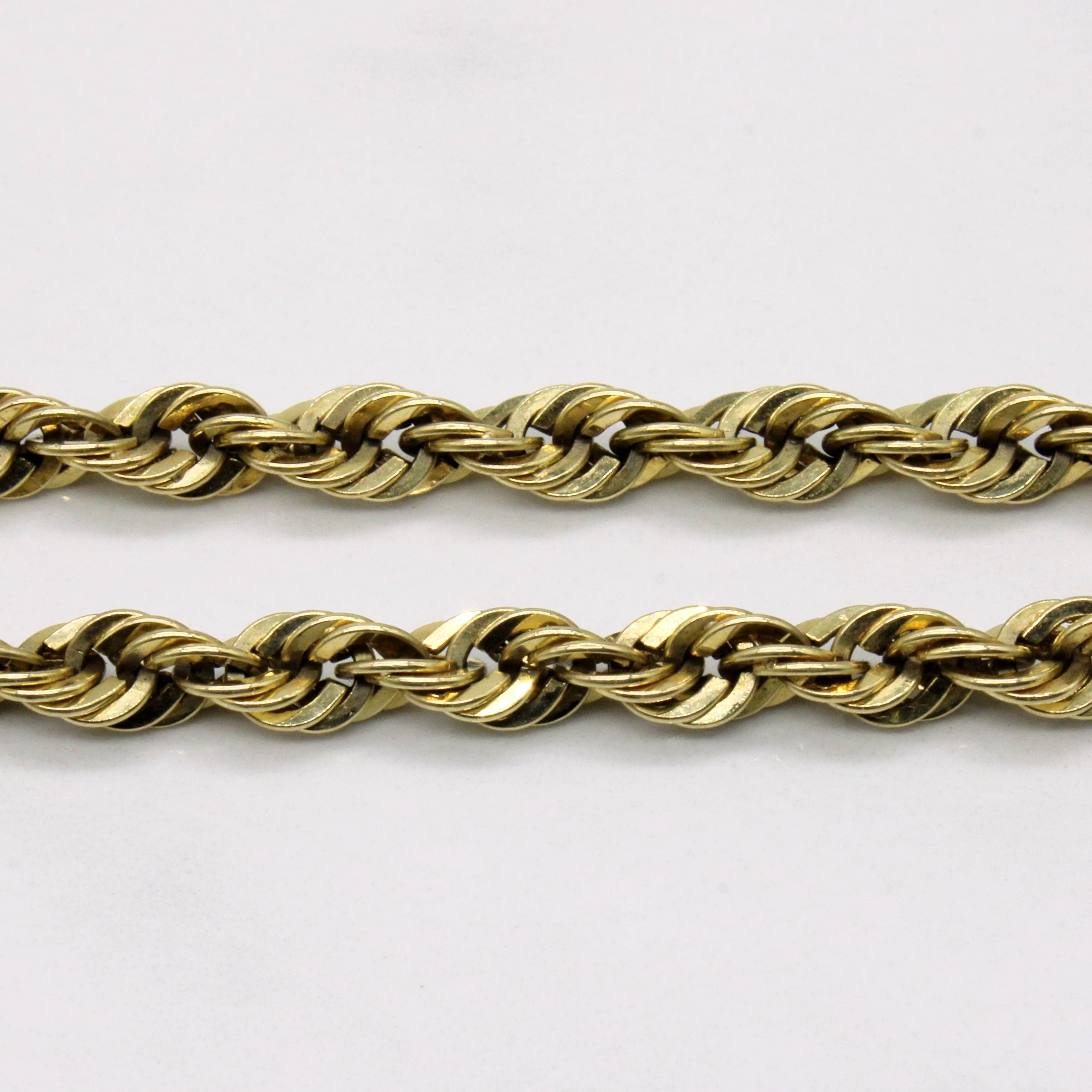 10k Yellow Gold Rope Chain | 27" |