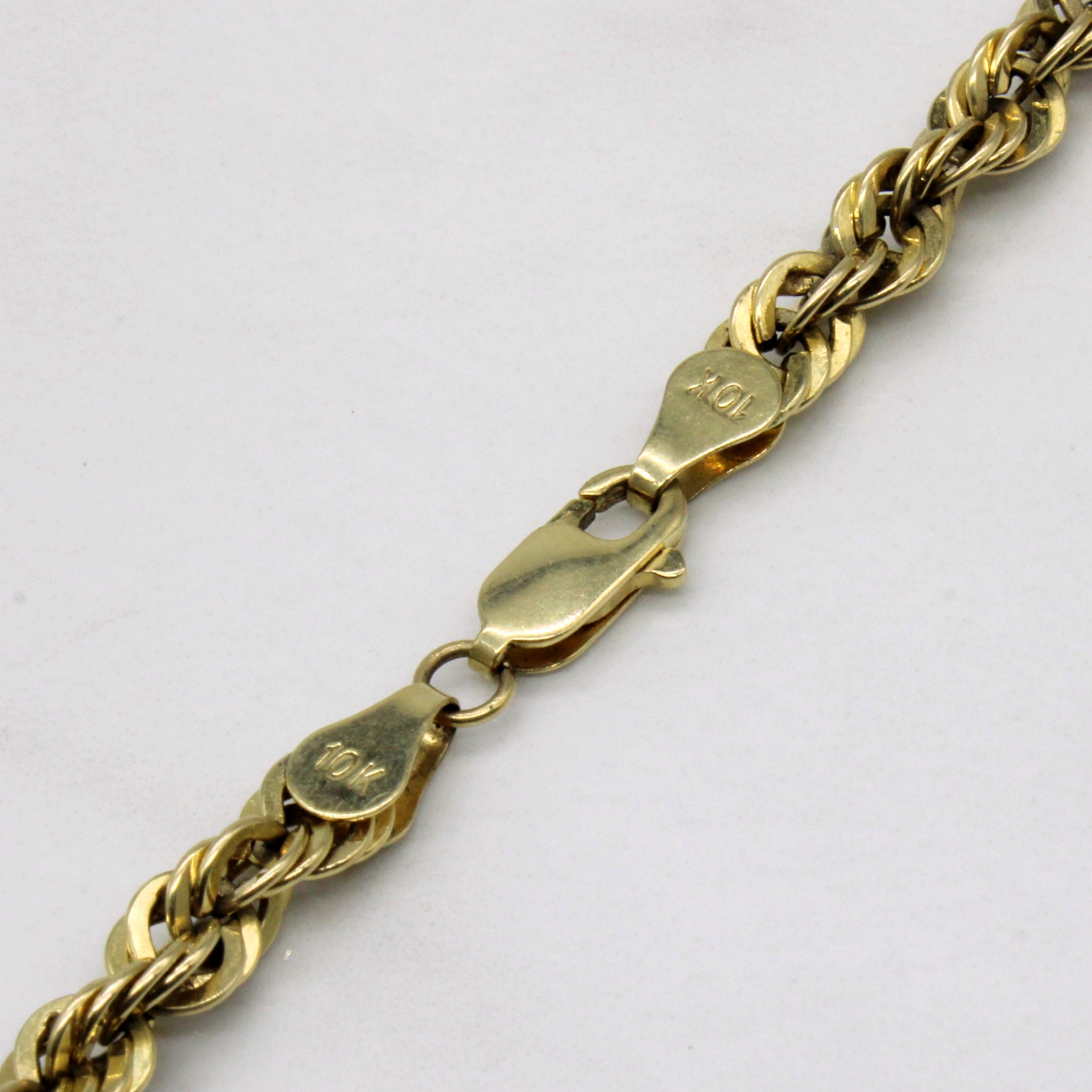 10k Yellow Gold Rope Chain | 27" |