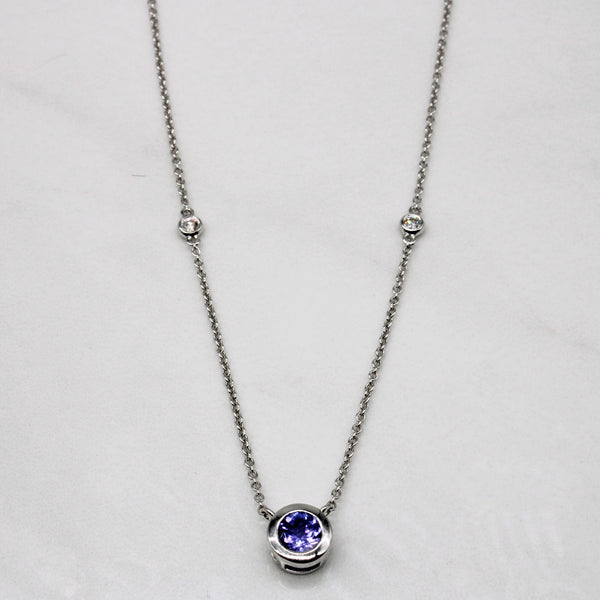 'Effy' Tanzanite & Diamond Necklace | 0.55ct, 0.06ctw | 18