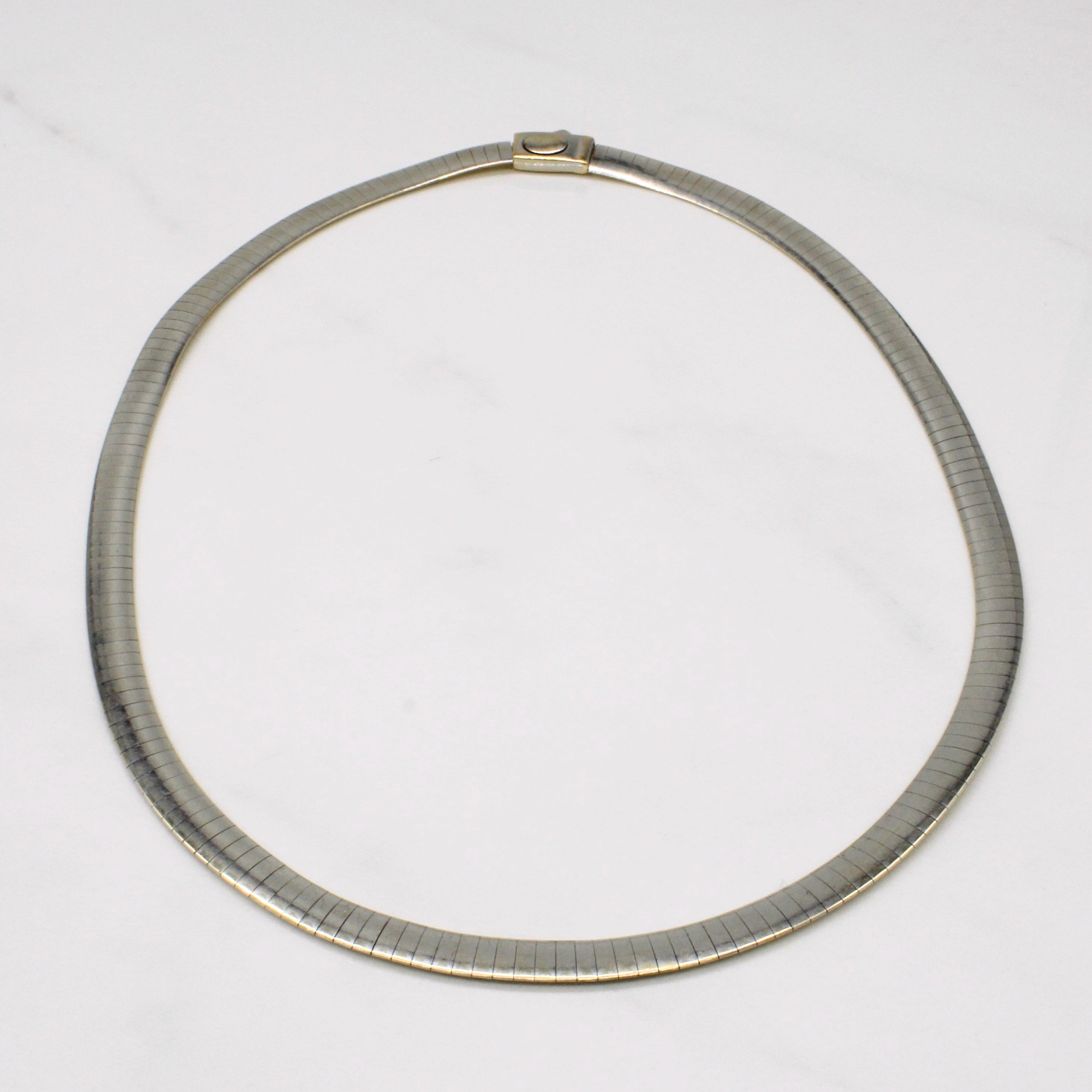 14k Two Tone Gold Reversible Necklace | 16" |