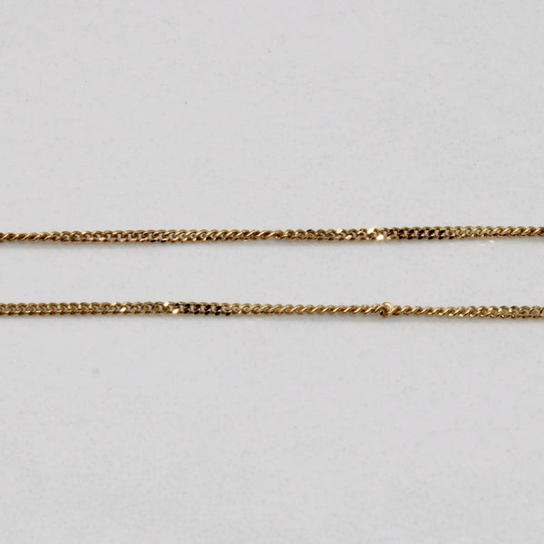 Sapphire & Diamond Pendant & Necklace | 0.20ct, 0.06ctw | 16