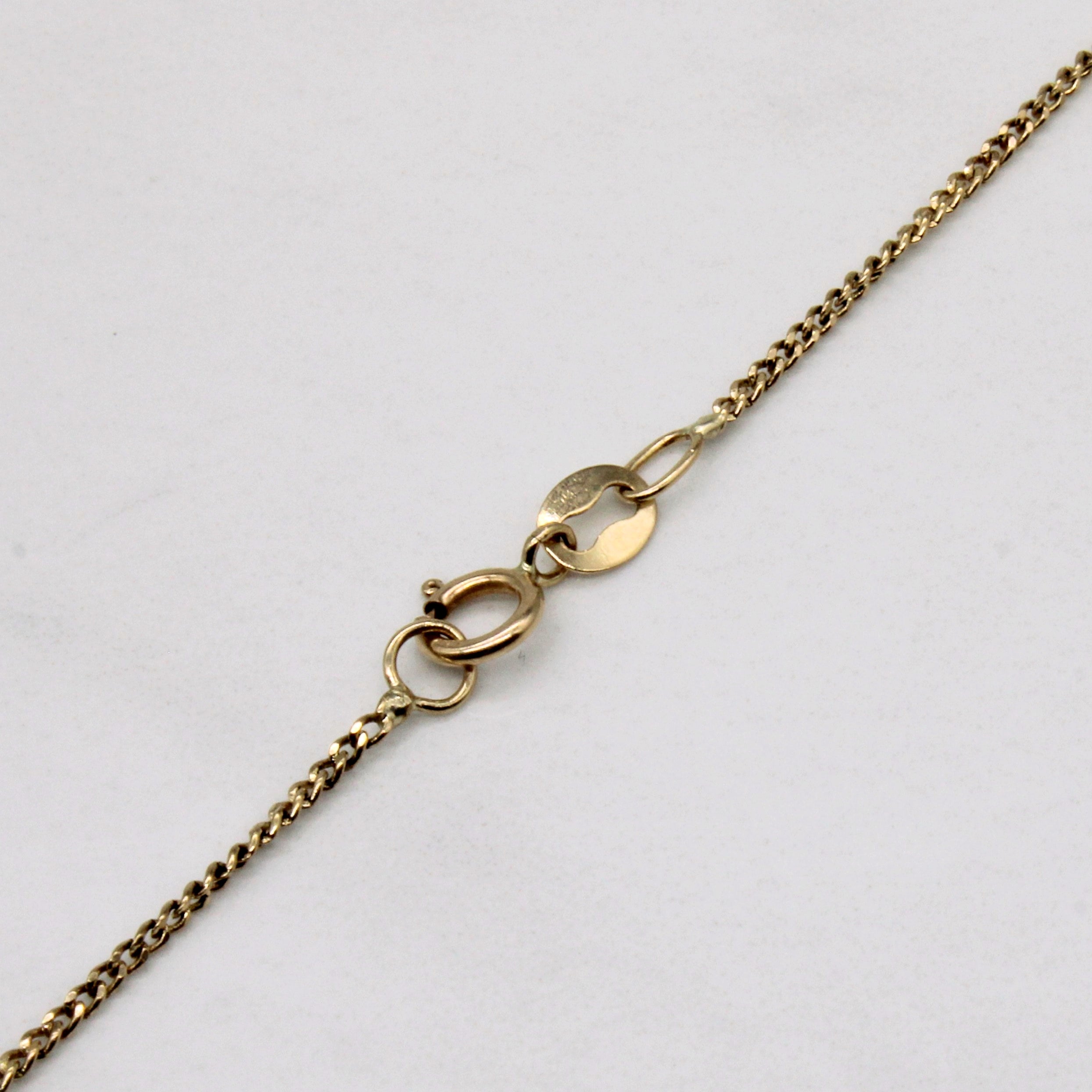 10k Yellow Gold Curb Chain | 18" |