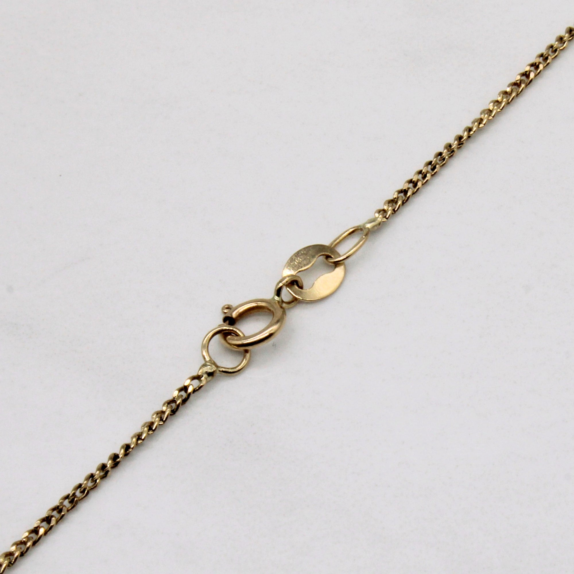 10k Yellow Gold Curb Chain | 18