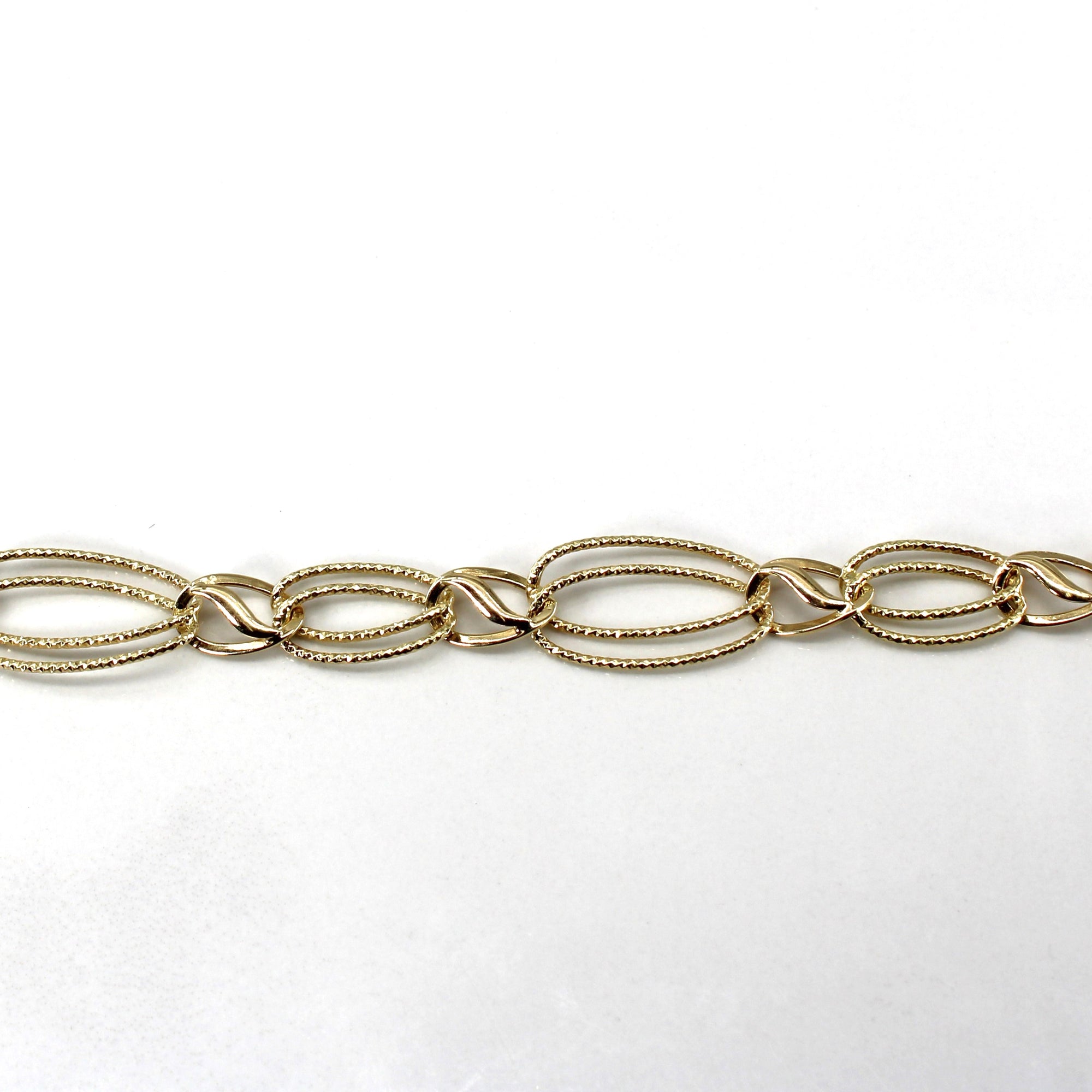 Double Rolo Link Chain Bracelet | 7.5