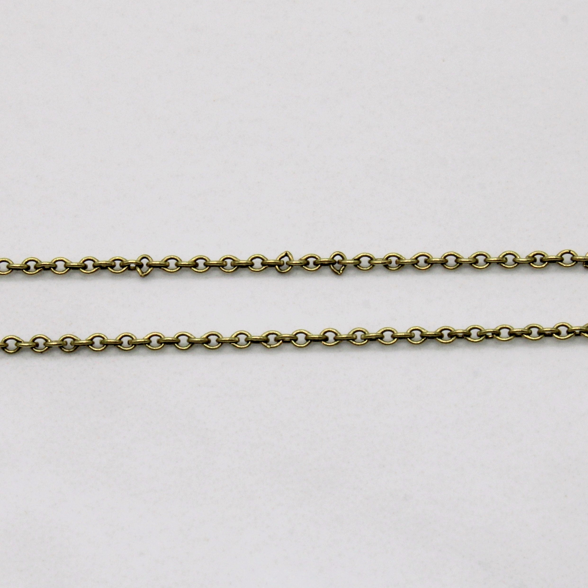 14k Yellow Gold Oval Link Chain | 20" |