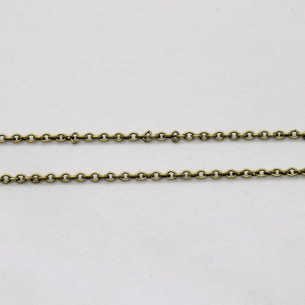 14k Yellow Gold Oval Link Chain | 20