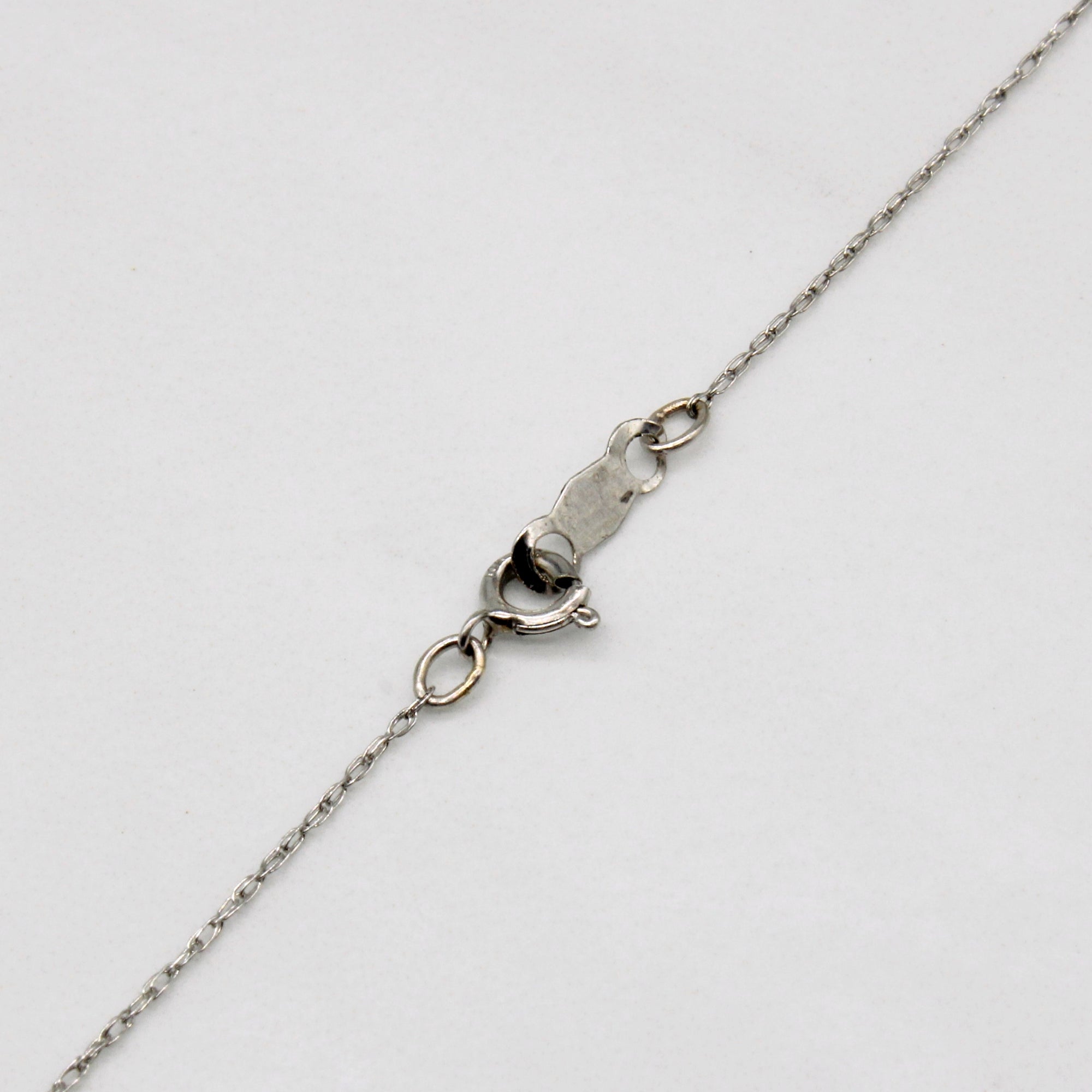 Sapphire & Diamond Heart Pendant & Necklace | 0.16ctw, 0.11ctw | 19