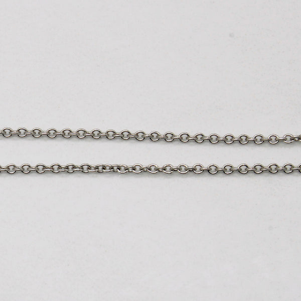 Amethyst Heart & Diamond Pendant & Necklace | 1.50ct, 0.03ctw | 17