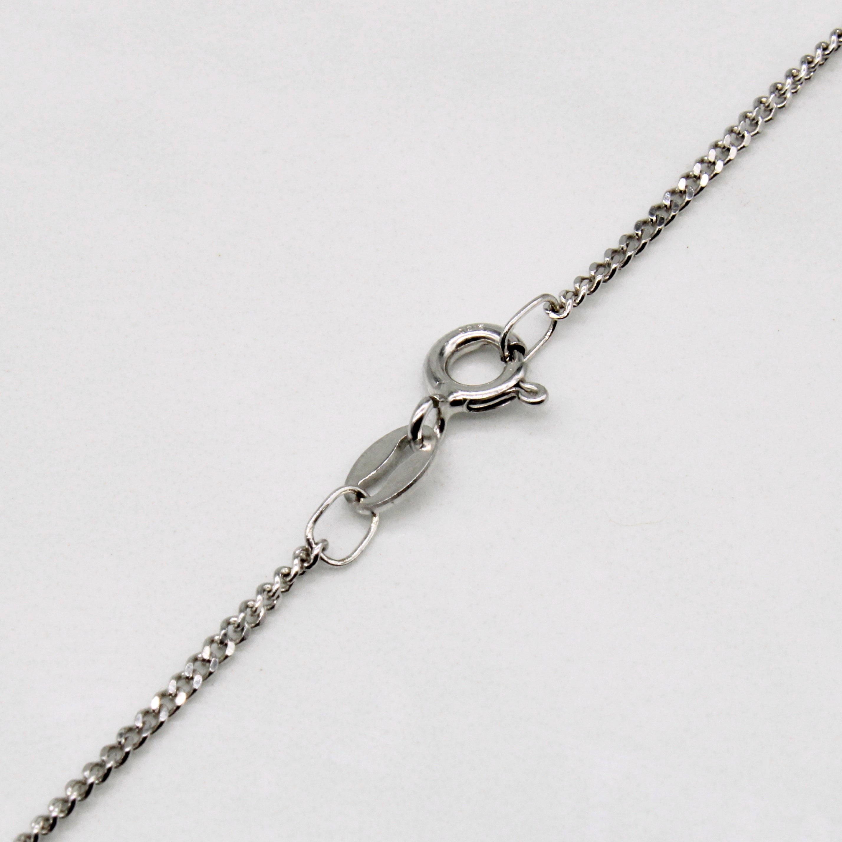 Diamond 'R' Initial Pendant & Necklace | 0.25ctw | 20" |