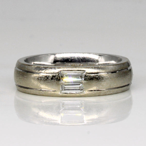 Baguette Cut Diamond Ring | 0.15ctw | SZ 6.25 |