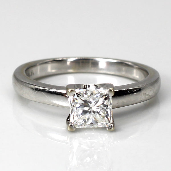 Solitaire Princess Diamond Ring | 0.81ct SI1 G | SZ 5.25 |