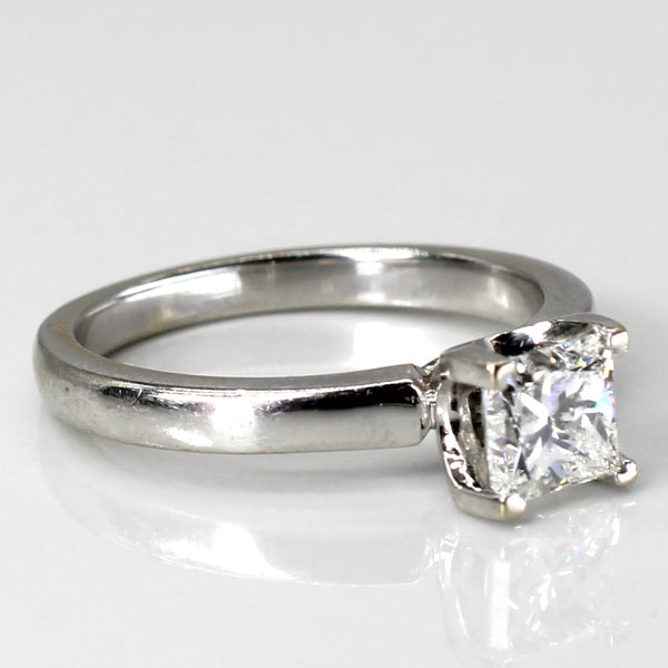Solitaire Princess Diamond Ring | 0.81ct | SZ 5.25 |