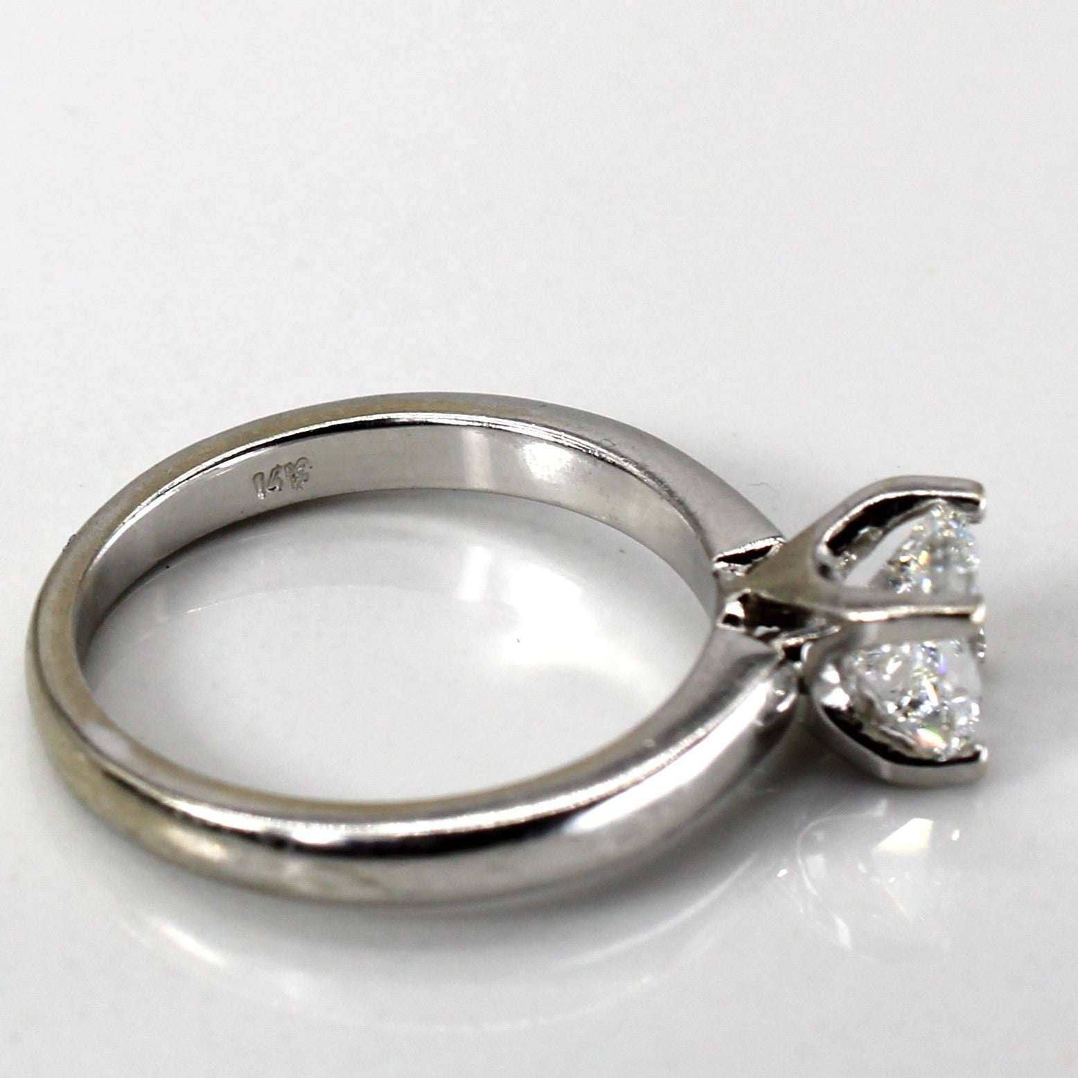 Solitaire Princess Diamond Ring | 0.81ct SI1 G | SZ 5.25 |