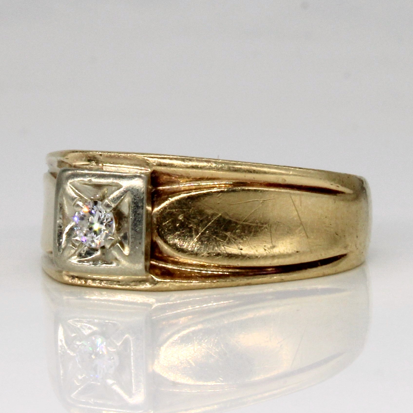 Solitaire Diamond Ring | 0.10ct | SZ 9.5 |