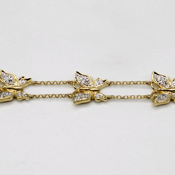 Diamond Butterfly Bracelet | 0.28ctw | 7