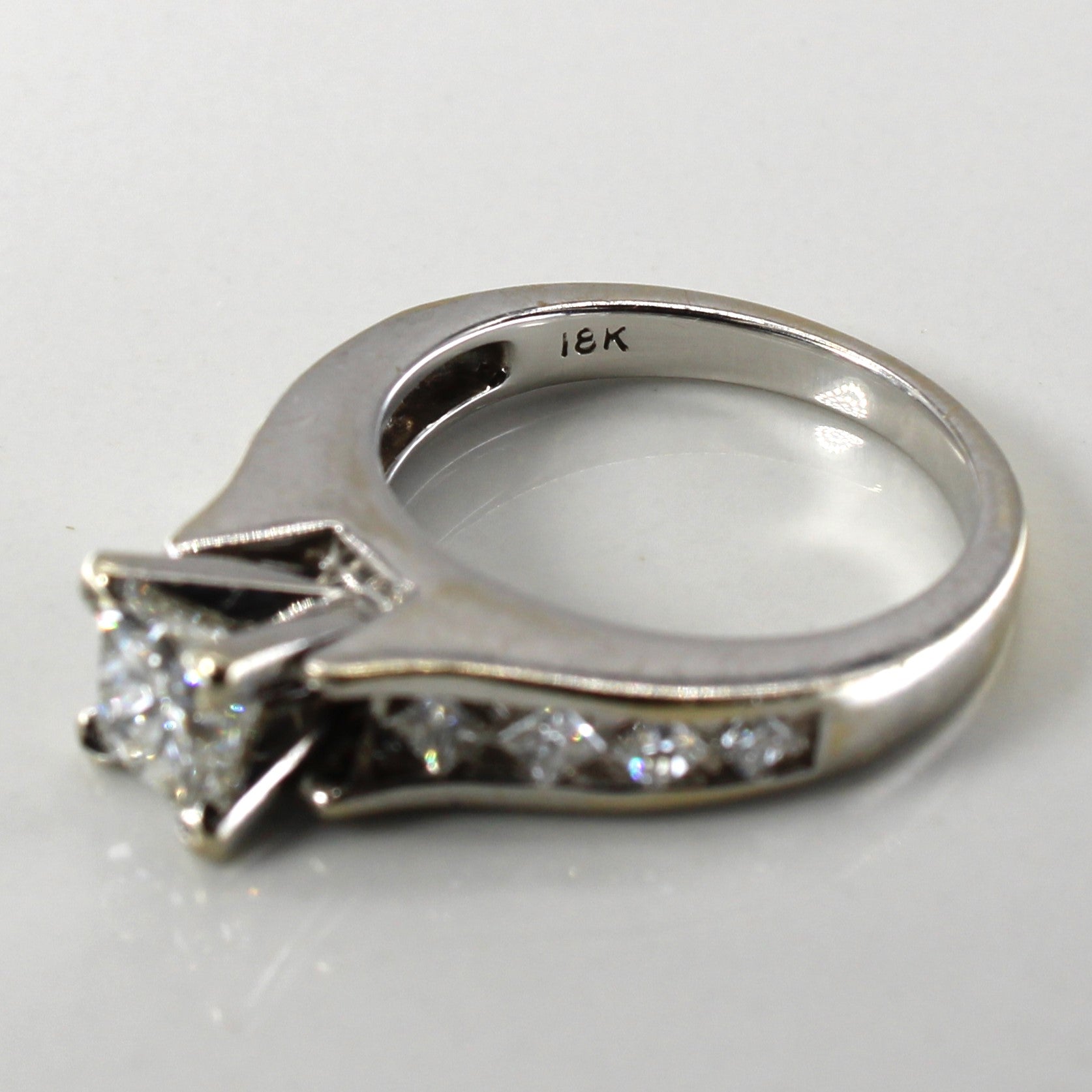 Princess Diamond with Accents Engagement Ring | 1.40ctw | SZ 5 |