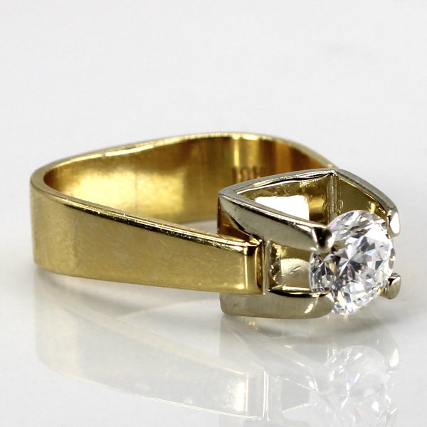 High Set Solitaire Diamond Engagement Ring | 0.94ct | SZ 6.75 |