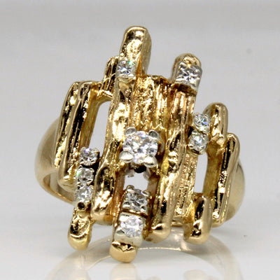 Diamond Abstract Ring | 0.24ctw | SZ 6.25 |