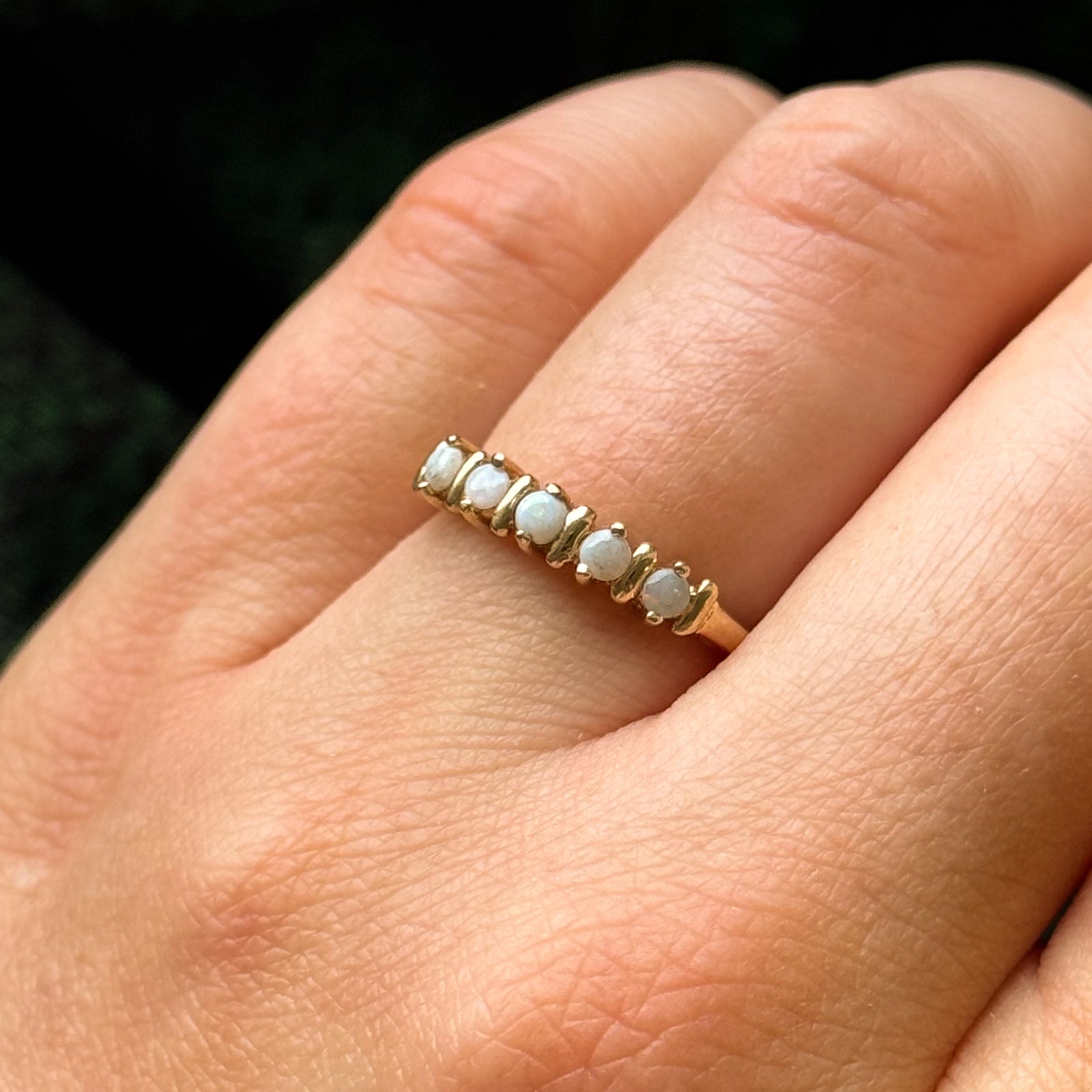 Five Stone Opal Ring | 0.18ctw | SZ 5.75 |