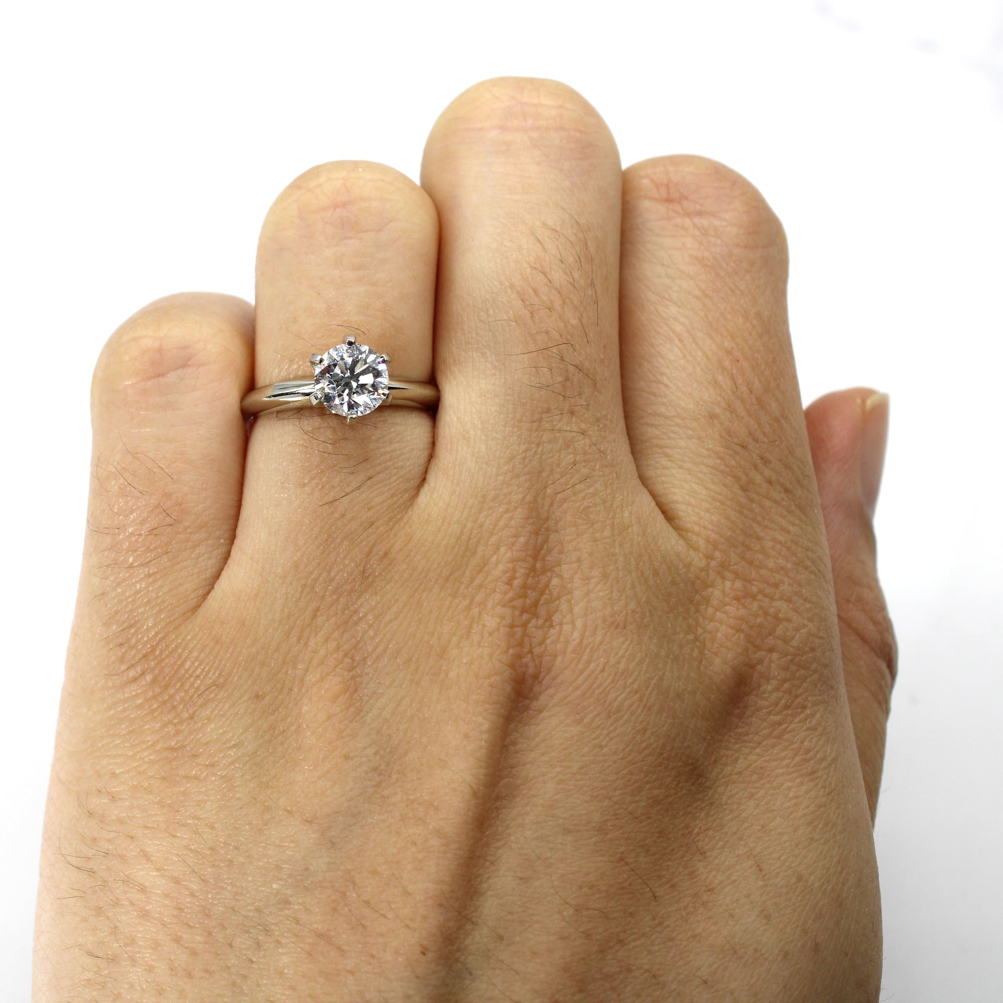 Six Prong Solitaire Diamond Ring | 1.01ct Vs2 F | SZ 5.25 |