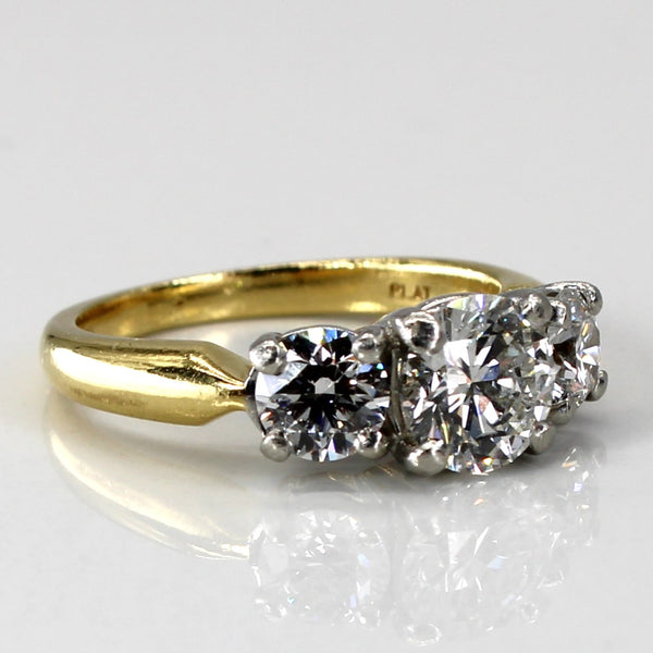 Three Stone Diamon Engagement Ring | 1.83ctw | SZ 5 |
