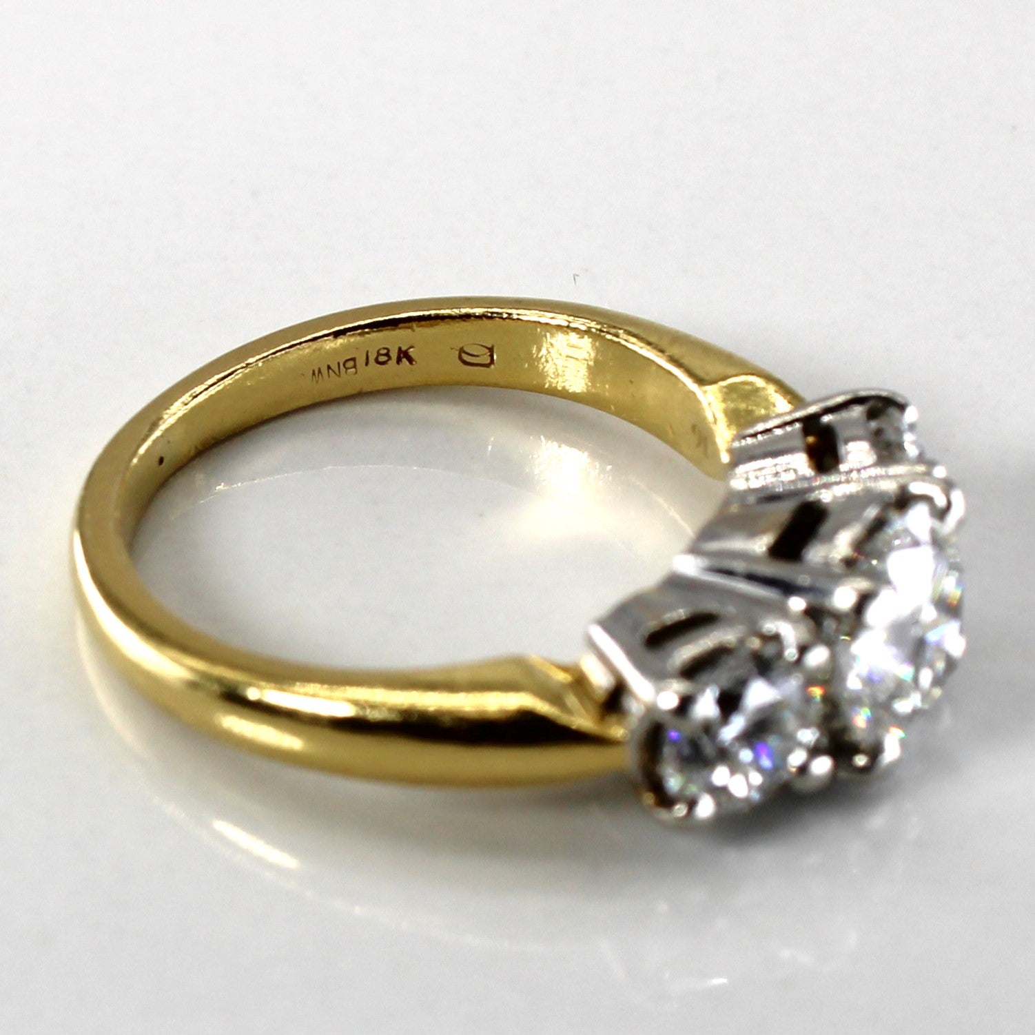 Three Stone Diamon Engagement Ring | 1.83ctw VS1 E | SZ 5 |