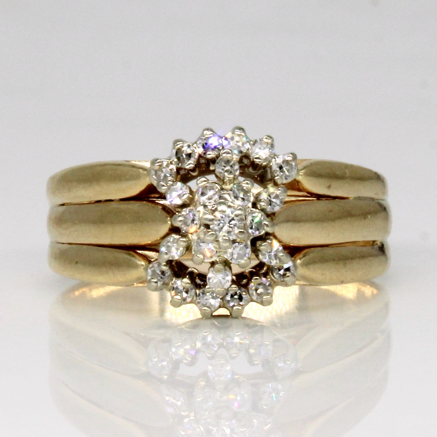 Diamond Cluster Set Ring | 0.26ctw | SZ 8.25 |