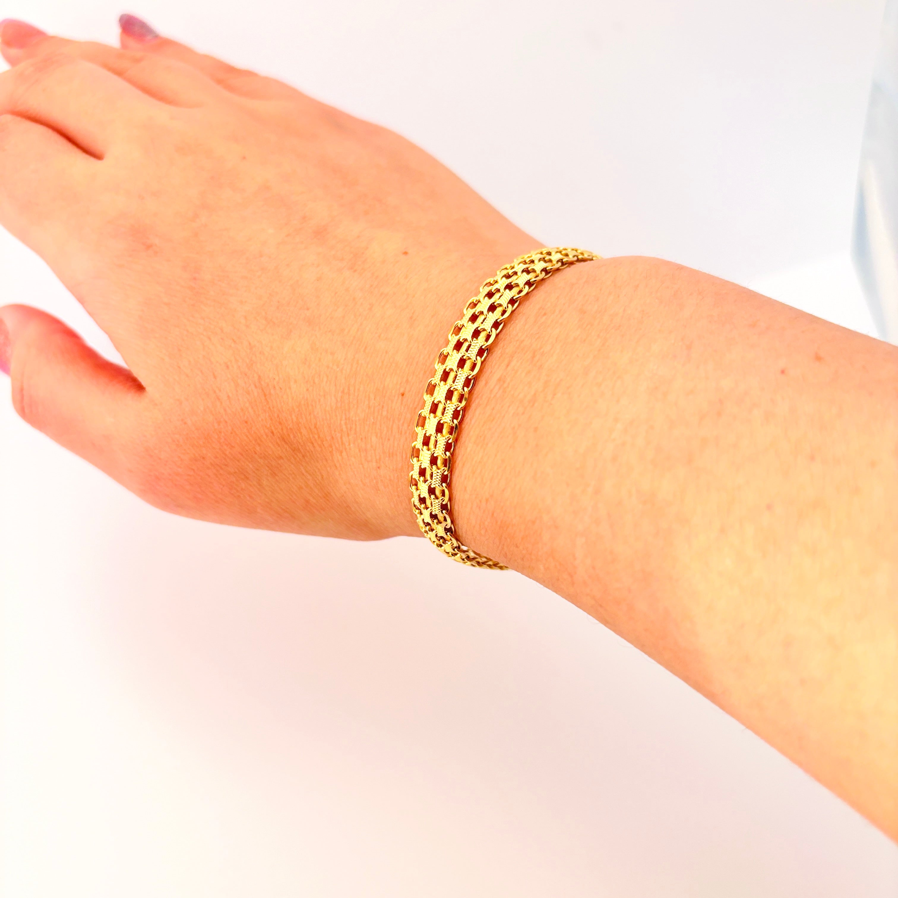 14k Yellow Gold Bracelet  | 7" |