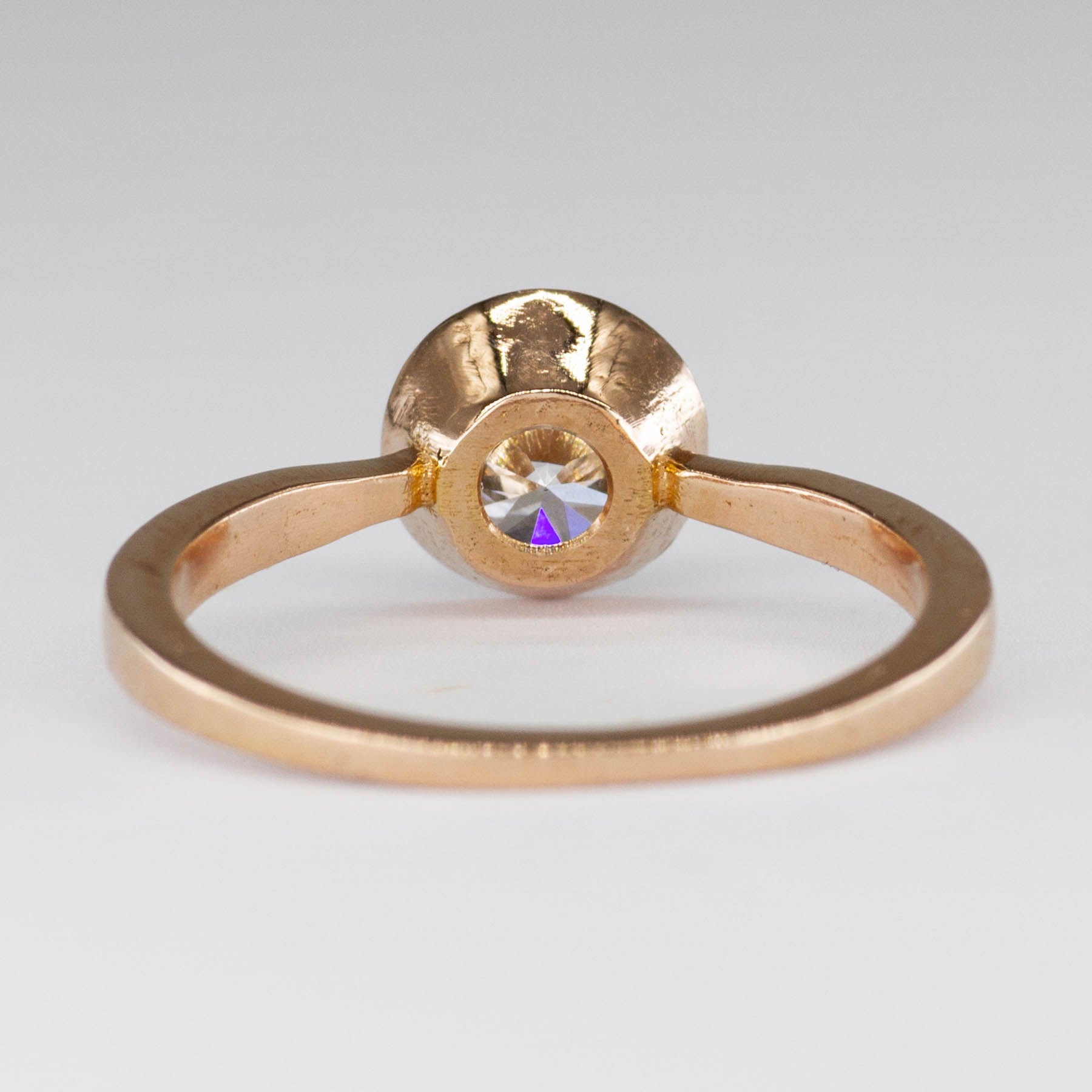 '100 Ways' Diamond Bezel Rose Gold 18k Ring | 0.75ctw | SZ 6