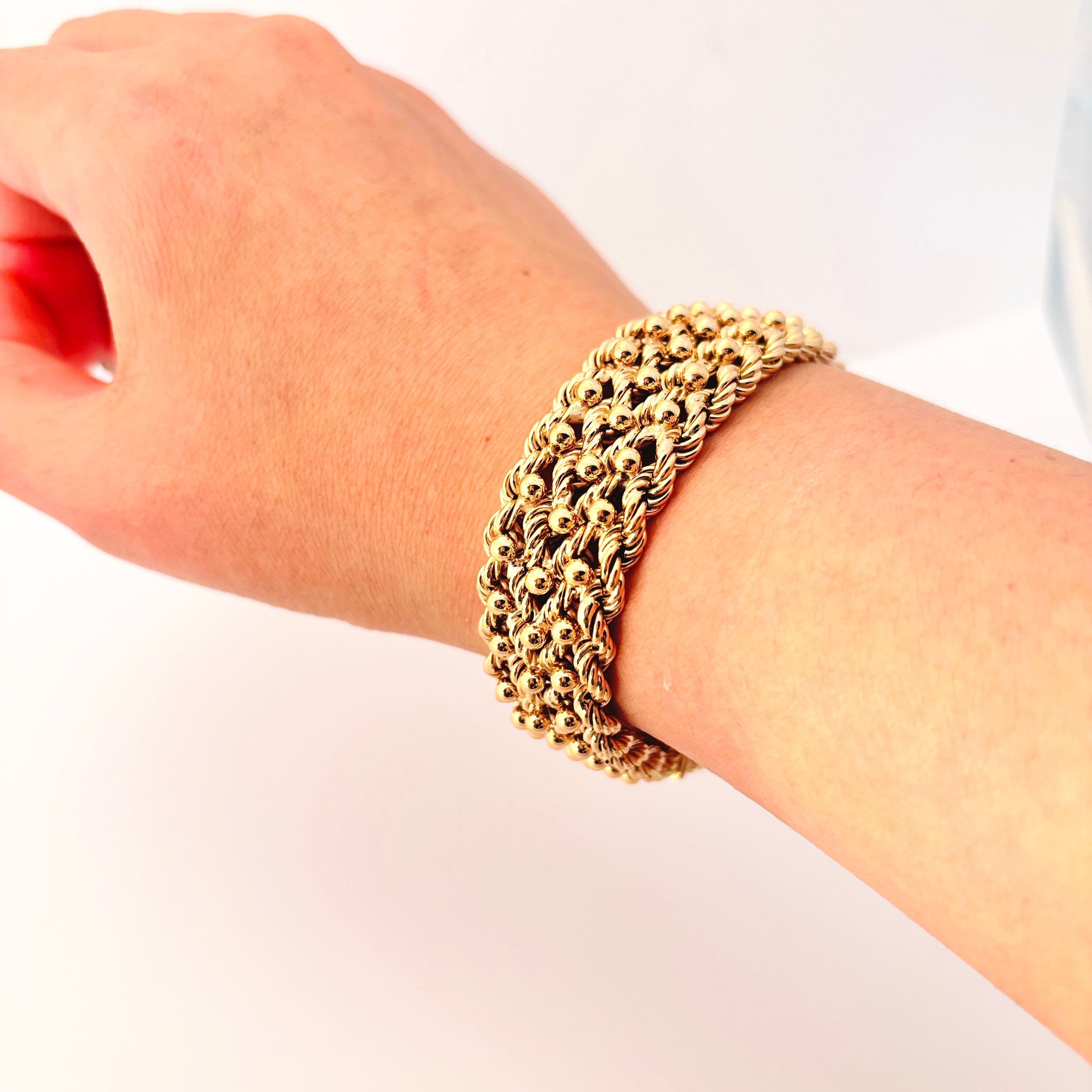 18k Yellow Gold Bracelet  | 8.75" |