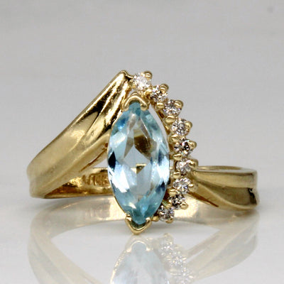 Topaz & Diamond Cocktail Ring | 1.10ct, 0.09ctw | SZ 6.5 |