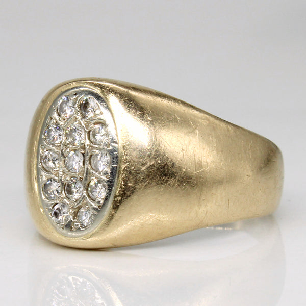 Diamond Pave Ring | 0.26ctw | SZ 9 |