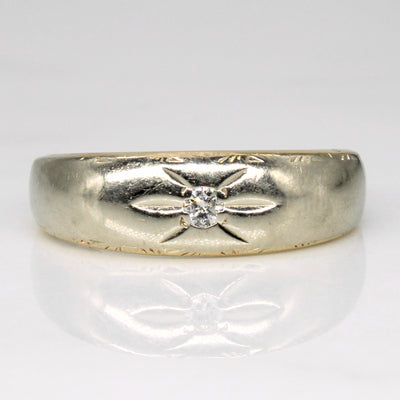 Flush Set Diamond Ring | 0.05ct | SZ 7.5 |