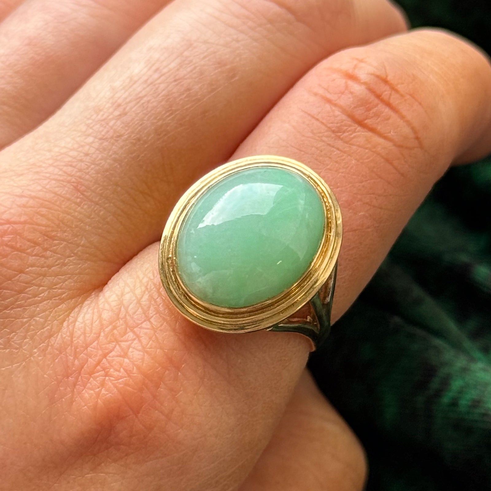 Jadeite Cocktail Ring | 14.80ct | SZ 7.5 |