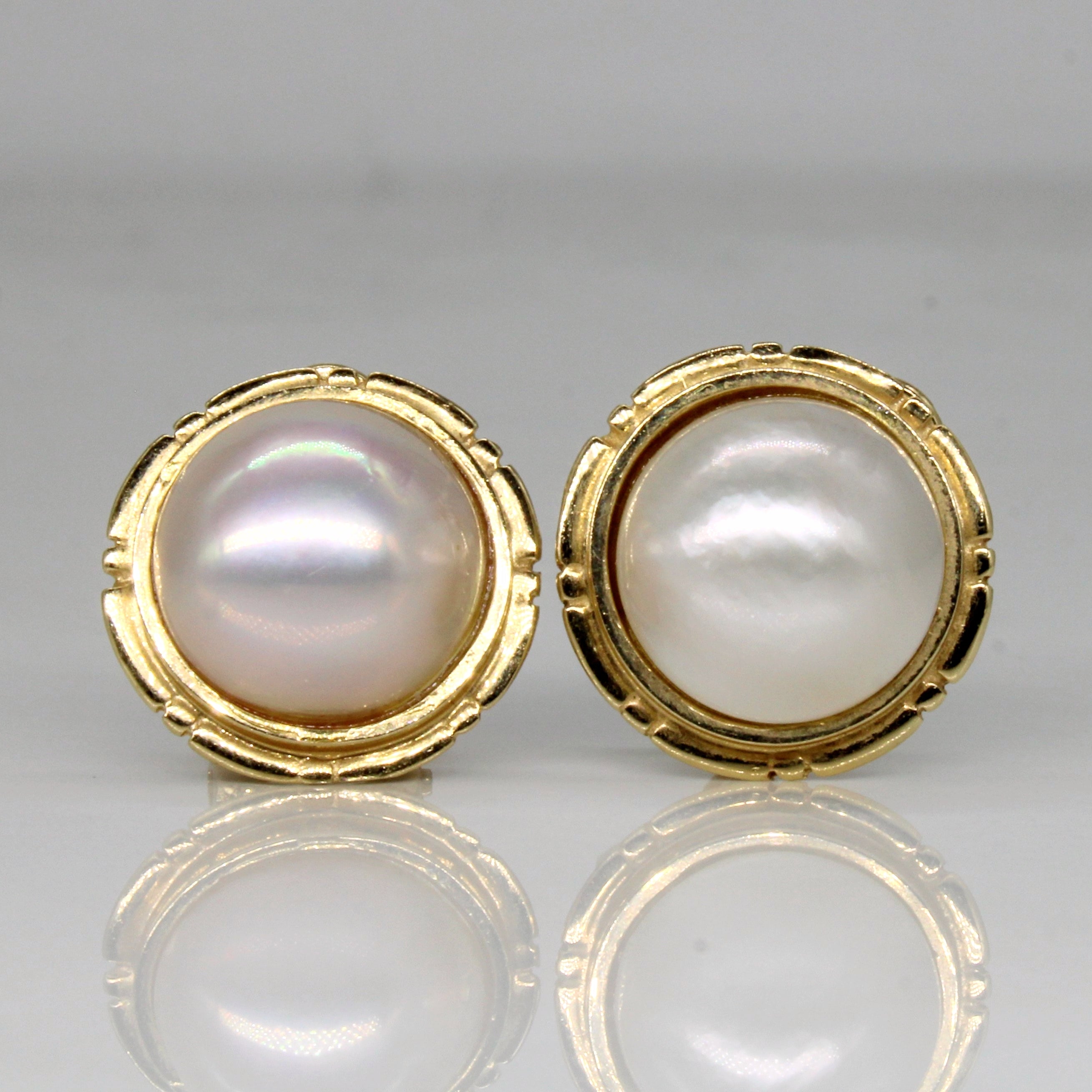 Mabe Pearl Earrings