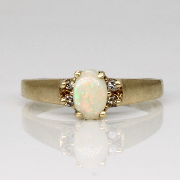 Opal & Diamond Ring | 0.30ct, 0.04ctw | SZ 6 |