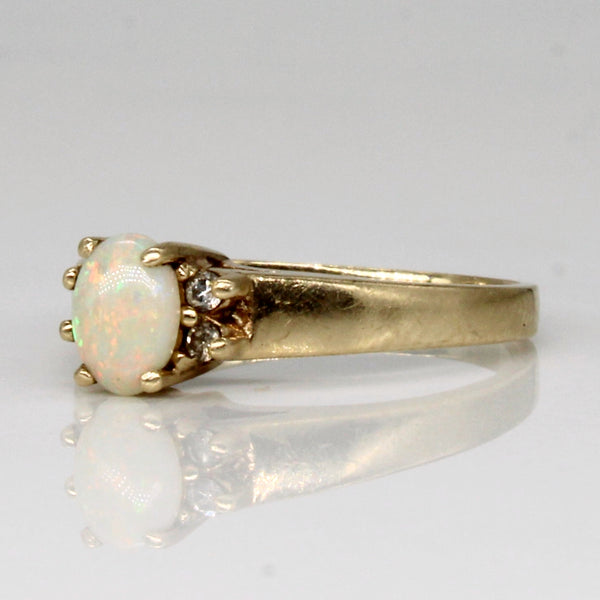 Opal & Diamond Ring | 0.30ct, 0.04ctw | SZ 6 |
