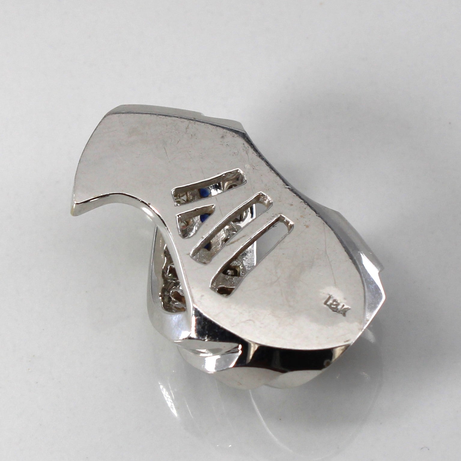 Channel Set Diamond & Sapphire Pendant | 0.50ctw | 0.45ctw |